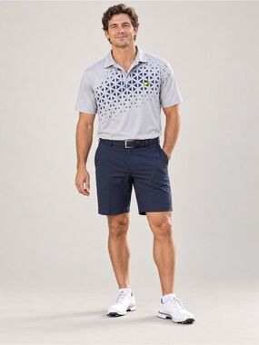 Masters Gray Patterned Golf Polo Men’s L